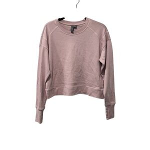 Sweaty Betty Sweatshirt Women's 4 After Class Longline Pink Organic Cotton Modal